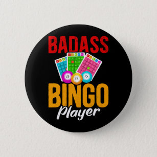 Funny Bingo Balls Sarcastic Bingo Player Button
