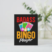 Funny Bingo Balls Sarcastic Bingo Player Postkarte (Stehend Vorderseite)