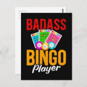 Funny Bingo Balls Sarcastic Bingo Player Postkarte (Vorne/Hinten)