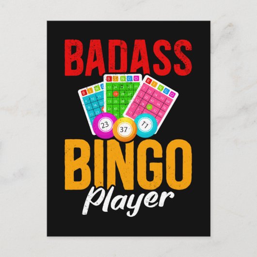 Funny Bingo Balls Sarcastic Bingo Player Postkarte (Vorderseite)