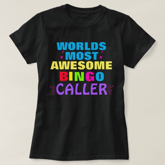 Funny Bingo Caller Bingo Player Tshirt (Design vorne)