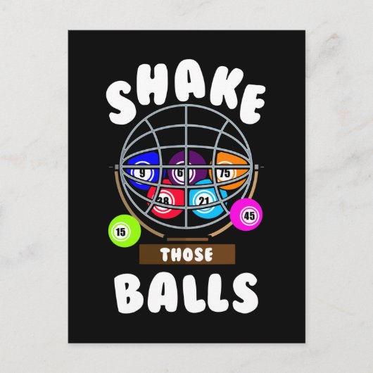 Funny Bingo Gambling Joke Bingo Postkarte (Vorderseite)