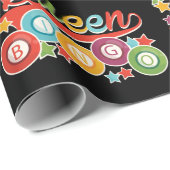 Funny Bingo Girl Bingo Balls Queen Geschenkpapier (Rolleneckpunkt)