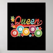 Funny Bingo Girl Bingo Balls Queen Poster (Vorne)