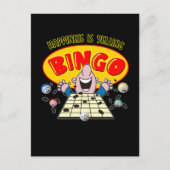 Funny Bingo Grandma Grandpa Bingo Gambling Postkarte (Vorderseite)