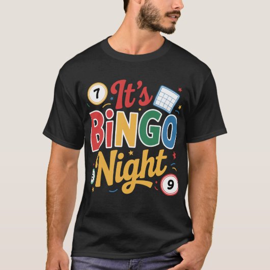 Funny Bingo Lover Design – Bingo Player Gift T-Shirt (Vorderseite)