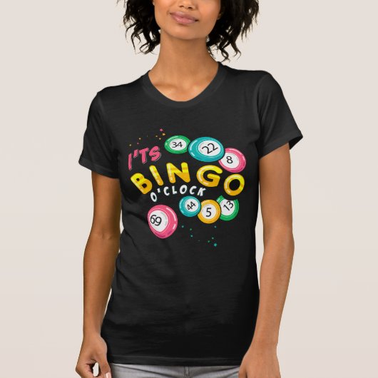 Funny Bingo Player Gambler Spaß T-Shirt (Vorderseite)