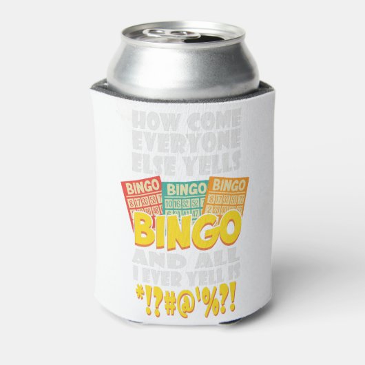 Funny Bingo Player Gift Dosenkühler (Kanne Rückseite)