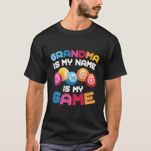 Funny Bingo Player Oma Geschenk für Weihnachten T-Shirt (Vorderseite)