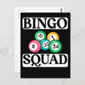Funny Bingo Squad Sprichwort Bingo Postkarte (Vorne/Hinten)