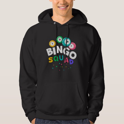 Funny Bingo Team Gambling Spaß Hoodie (Vorderseite)