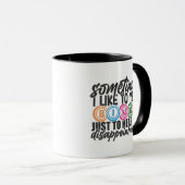 Funny Bingo yelling word art  Tasse (VorderseiteRechts)