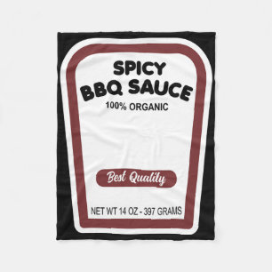 Funny Bio Grillen Sauce Halloween Easy Group Costu Fleecedecke
