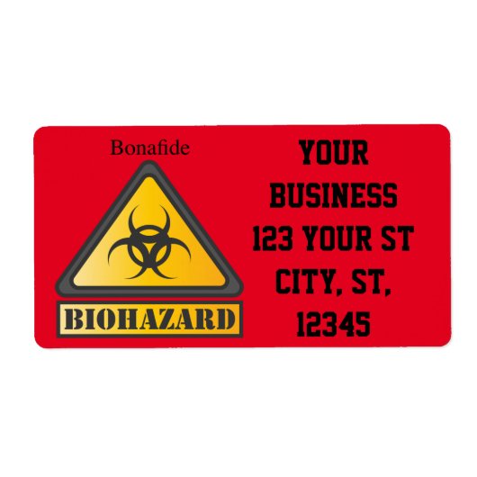 Funny Biogefährdung Warning Sign Thunder_Cove (Vorne)