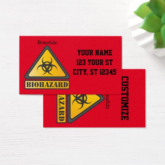 Funny Biogefährdung Warning Sign Thunder_Cove (Schreibtisch)