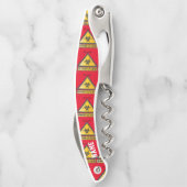 Funny Biogefährdung Warning Sign Thunder_Cove Kellnermesser (Rückseite)