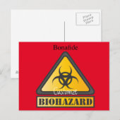 Funny Biogefährdung Warning SignThunder_Cove Postkarte (Vorne/Hinten)