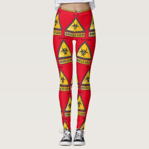 Funny Biogefährdung Warnung SignThunder_Cove Leggings