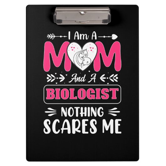 Funny Biologist Mama, Biologe Mama Funny Klemmbrett (Vorderseite)