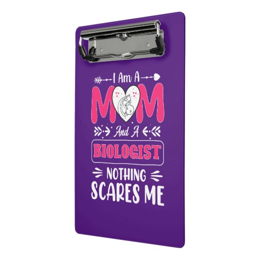 Funny Biologist Mama, Biologe Mama Funny Mini Klemmbrett (Gewinkelt2)