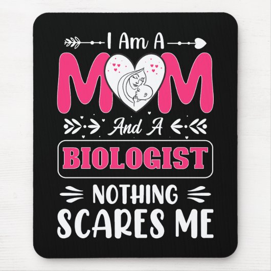 Funny Biologist Mama, Biologe Mama Funny Mousepad (Vorne)