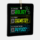 Funny Biology Chemistry Physical Science Nerd Keramikornament (Rechts)