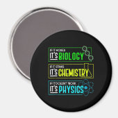 Funny Biology Chemistry Physical Science Nerd Magnet (Vorderseite/Rückseite)