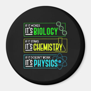 Funny Biology Chemistry Physical Science Nerd Magnet