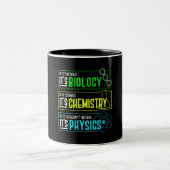 Funny Biology Chemistry Physical Science Nerd Zweifarbige Tasse (Mittel)