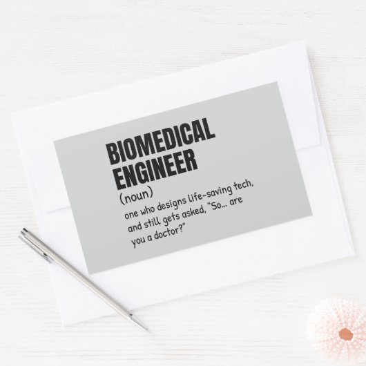 Funny Biomed Definition Sticker (Umschlag)
