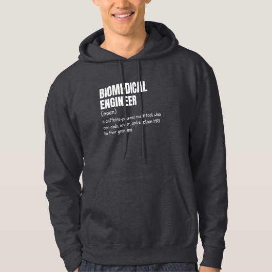 Funny Biomedical Engineer Definition Hoodie (Vorderseite)