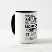 Funny Biomedical Engineer Handling Information Tasse (Vorderseite Links)