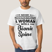 Funny Bionic Spine Surgery Recovery Gift Back Spin T-Shirt (Vorderseite)