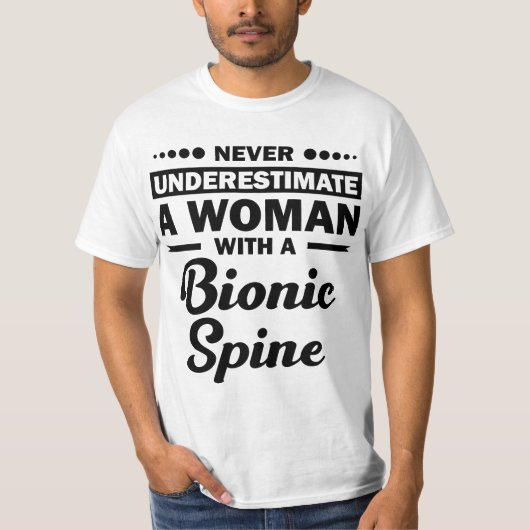 Funny Bionic Spine Surgery Recovery Gift Back Spin T-Shirt (Vorderseite)