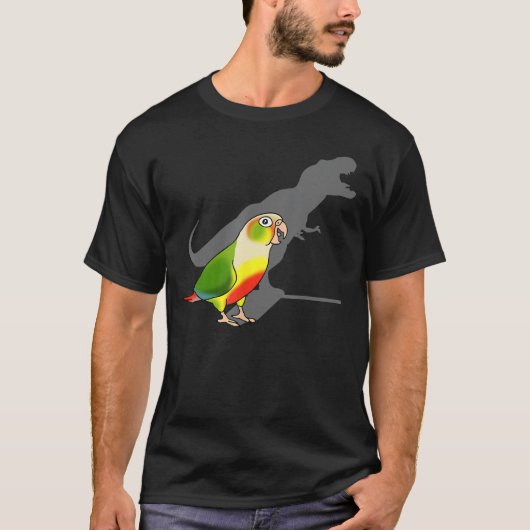 Funny Birb Memes T-rex shadow Green Cheeked Pineap T-Shirt (Vorderseite)