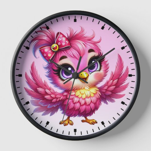 Funny Bird Cartoon Sublimation-56342 Uhr (Vorderseite)