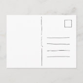 Funny Bird Cat Birthday Card. Feiertagspostkarte (Rückseite)