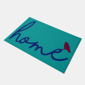 Funny Bird Doormat, Zuhause Lover Mat, farbiger Vo Fußmatte (Schrägansicht)