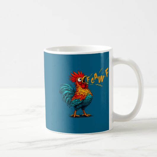 Funny Bird Fcawf Chicken F Caw F Rooster Whisperer Kaffeetasse (Rechts)