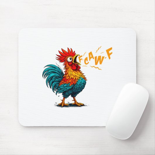 Funny Bird Fcawf Chicken F Caw F Rooster Whisperer Mousepad (Mit Mouse)