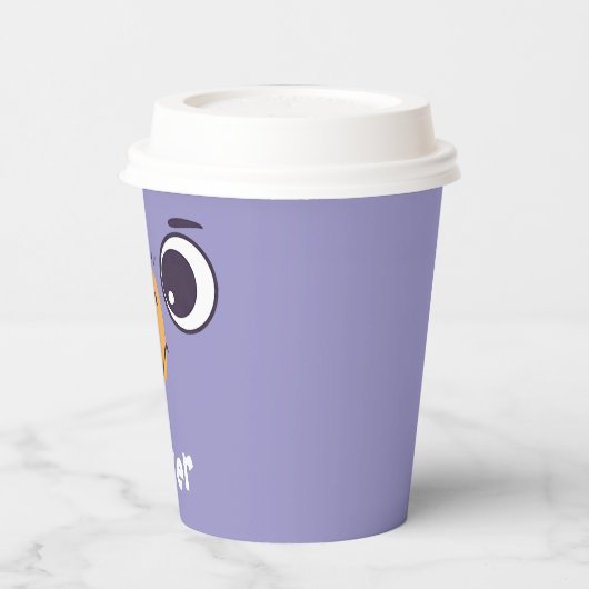 Funny Bird Gefecht mit großen Augen Pappbecher (Links)