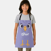 Funny Bird Gefecht mit großen Augen Schürze (Insitu)