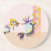 Funny Bird Getränkeuntersetzer (Vorne)