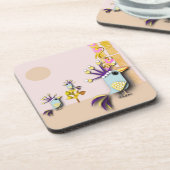 Funny Bird  Getränkeuntersetzer (Linke Seite)