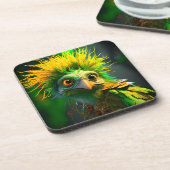 Funny Bird Getränkeuntersetzer (Linke Seite)