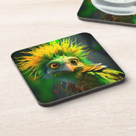 Funny Bird Getränkeuntersetzer (Linke Seite)