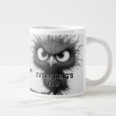 Funny Bird ich bin gut. Es ist FIne Alles ist gut Jumbo-Tasse (Rechts)