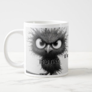 Funny Bird ich bin gut. Es ist FIne Alles ist gut Jumbo-Tasse