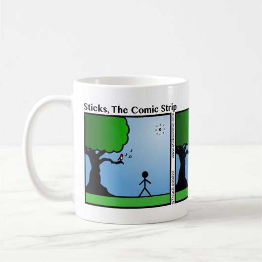 Funny Bird Kack Stickman Tasse - 022 (Links)