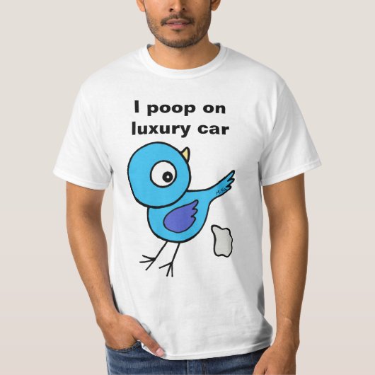 Funny Bird Kacke Custom Personalisiert Protest T-Shirt (Vorderseite)